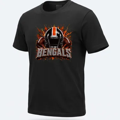 Sparkle glitter Bengals football helmet with bold lettering