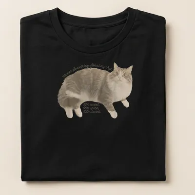 Vintage distressed Cat Lover t-shirt with playful cat illustration and text — printed on a women's shirt
