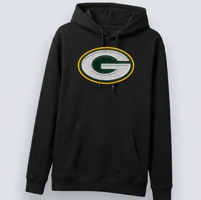 Neon Green Bay Packers logo t-shirt in green, white, and yellow — printed on a unisex hoodie