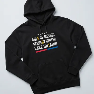 Vintage distressed shirt featuring Gulf of Mexico text in yellow, red, and blue — printed on a unisex hoodie