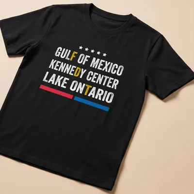 Vintage distressed shirt featuring Gulf of Mexico text in yellow, red, and blue