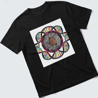 Abstract colorful horse design with the text 'The Great Horse'