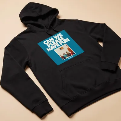 Graphic t-shirt featuring Kings Of Leon with modern illustration and playful text — printed on a unisex hoodie