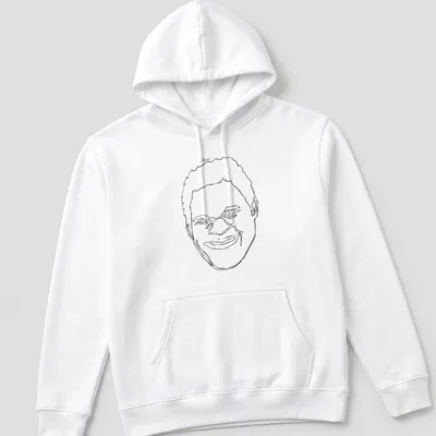 Black t-shirt with 'Start' in playful connect-the-dots typography — printed on a unisex hoodie