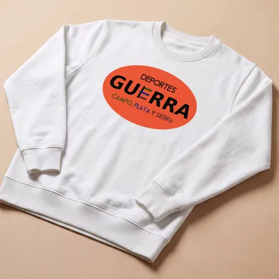 Bold typography shirt with vibrant colors celebrating various sports outdoor activities — printed on a unisex sweatshirt